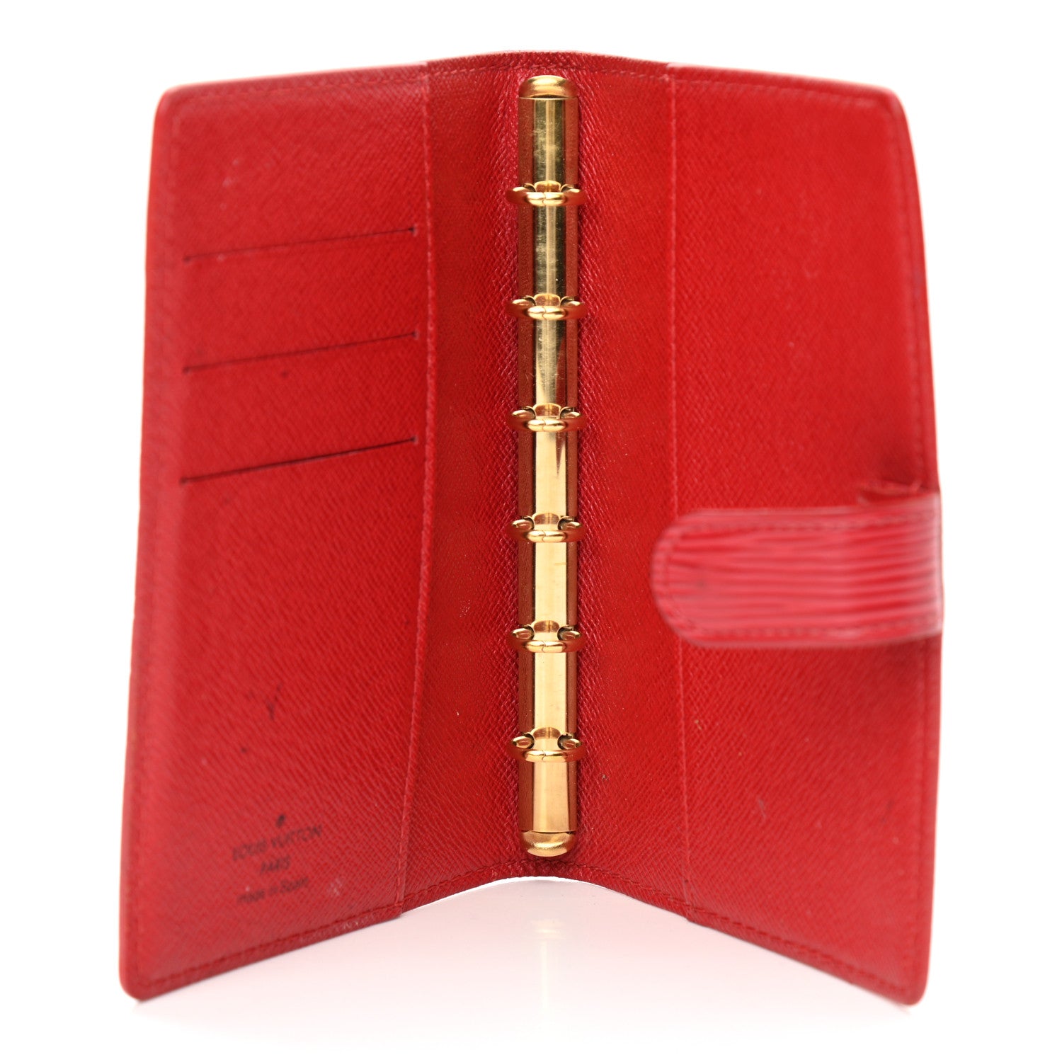 Louis Vuitton Epi Small Ring Agenda Cover Castillan Red 5 of 13