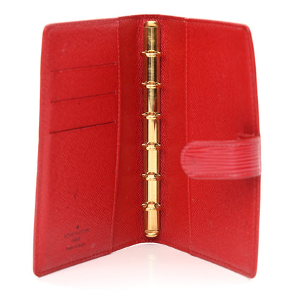 Louis Vuitton Epi Small Ring Agenda Cover Castillan Red 5 of 13