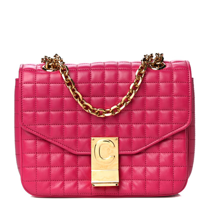 Celine Calfskin Quilted Small C Bag Pink 1 of 12
