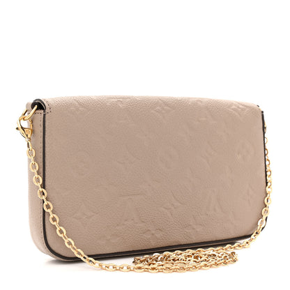 Louis Vuitton Empreinte Pochette Felicie Chain Wallet Tourterelle 4 of 14