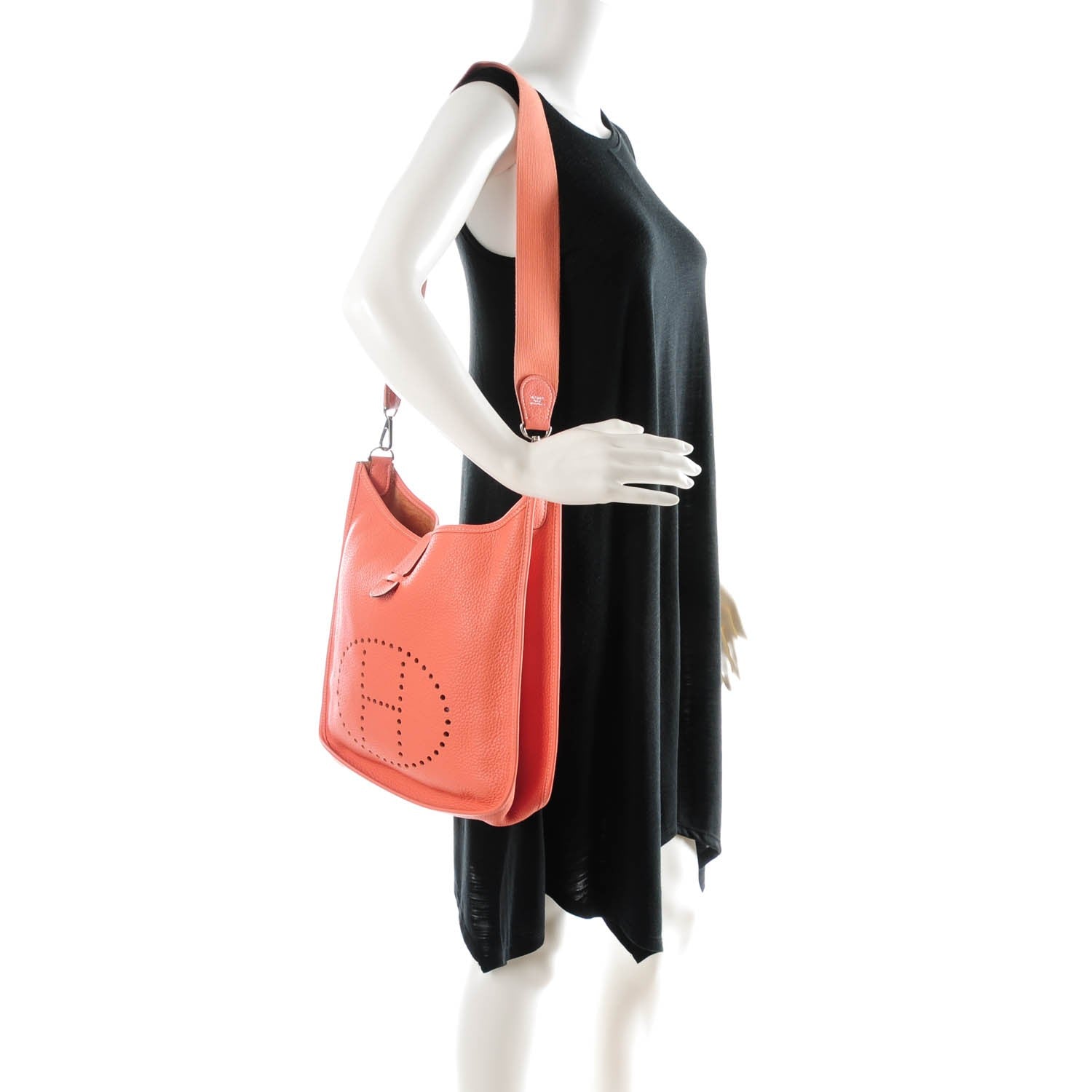 Hermes Taurillon Clemence Evelyne GM Crevette 3 of 15