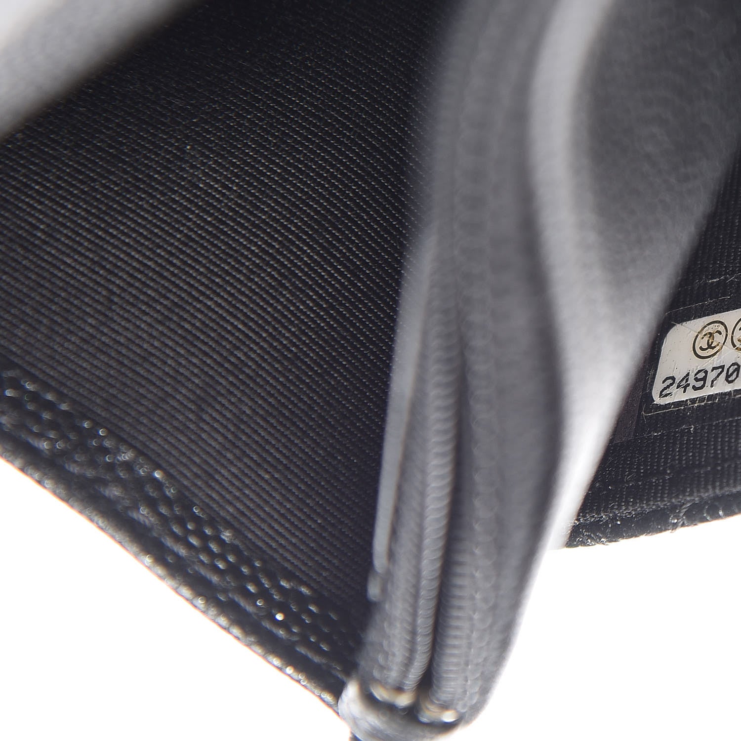 Chanel Iridescent Caviar Quilted Wallet On Chain WOC Black 9 of 11