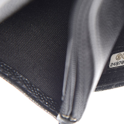 Chanel Iridescent Caviar Quilted Wallet On Chain WOC Black 9 of 11