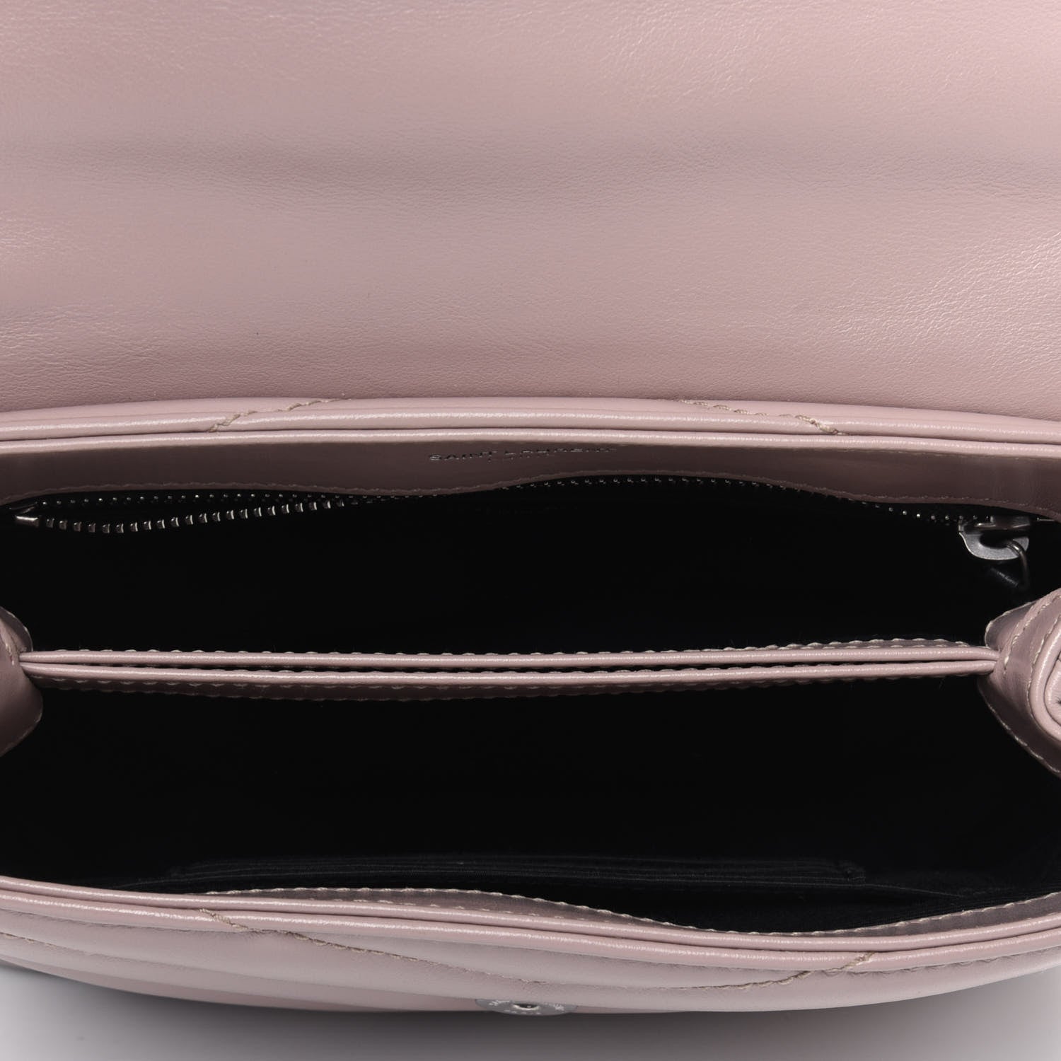 Saint Laurent Calfskin Y Quilted Monogram Toy Loulou Crossbody Bag Light Natural 5 of 21