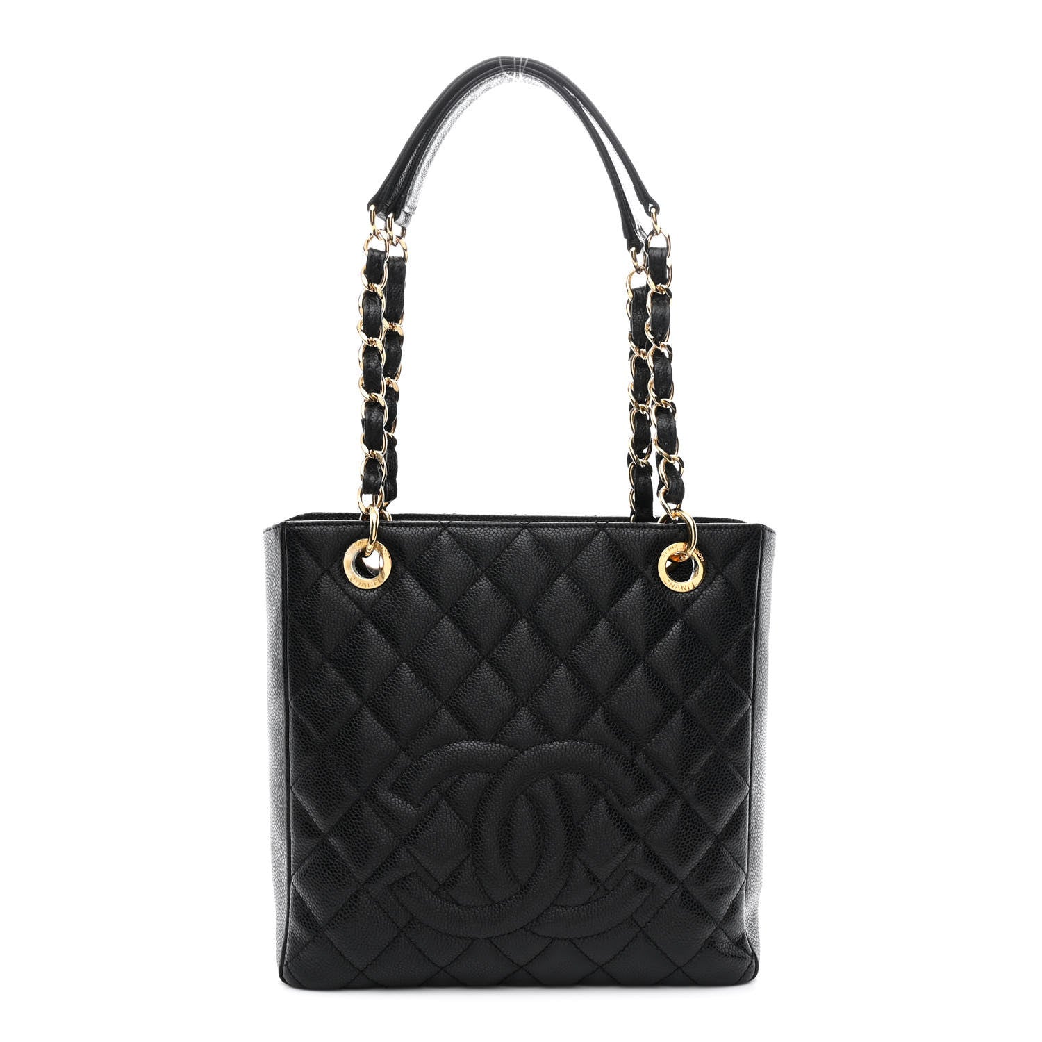 Chanel Caviar Quilted Petit Shopping Tote PST Black 1 of 10