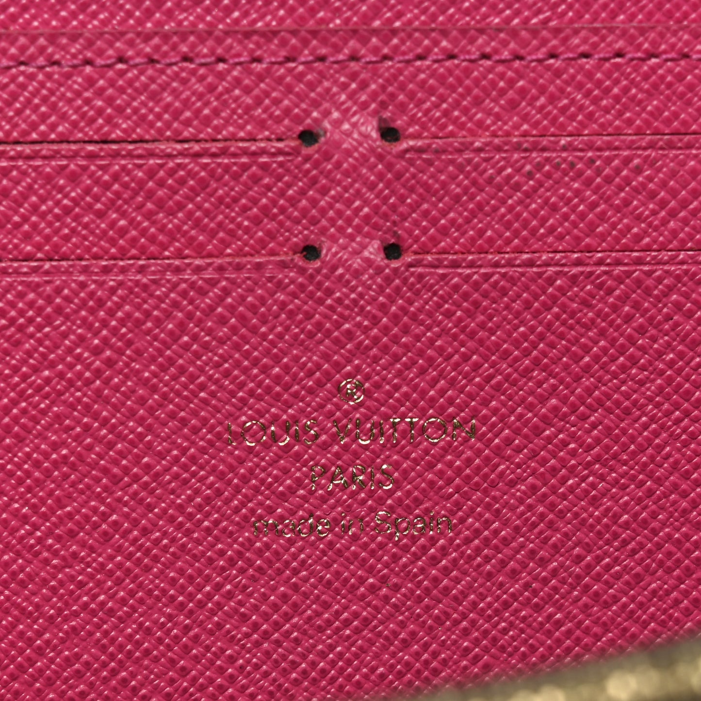 Monogram Clemence Wallet Fuchsia