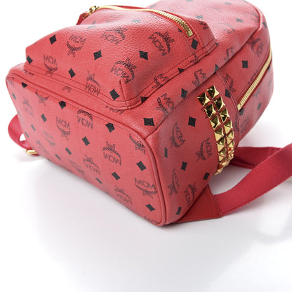 MCM Visetos Side Stud Small Stark Backpack Corail 8 of 10