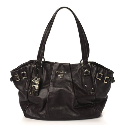 Prada Soft Calfskin Shopping Tote Prugna 1 of 7