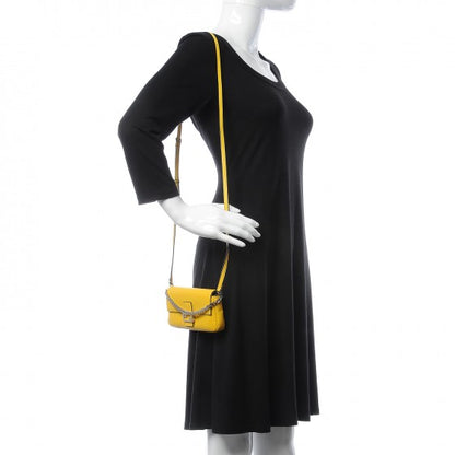 Fendi Nappa Micro Baguette Sunflower 2 of 12