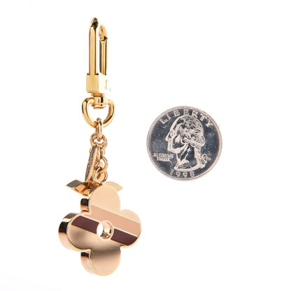 Louis Vuitton Stripes Flowers Bag Charm 2 of 2