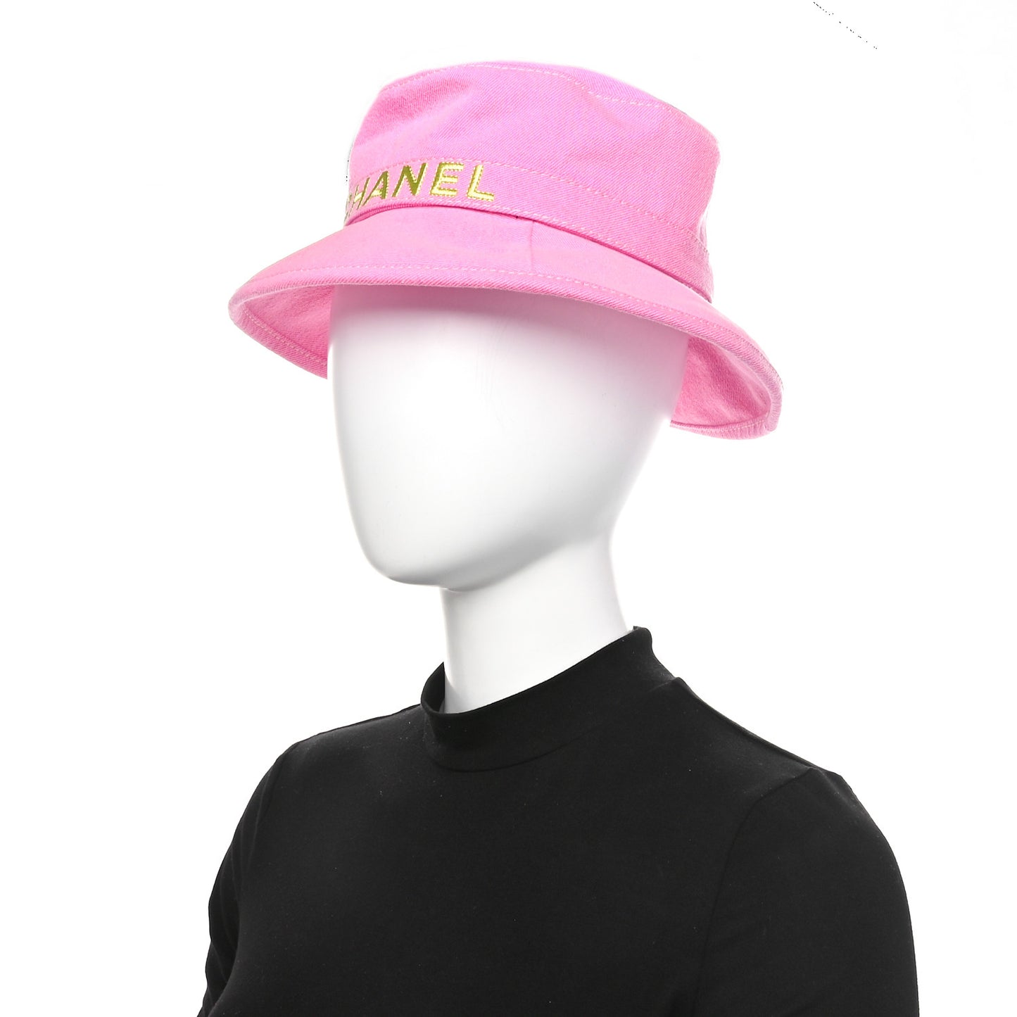Denim Logo Bucket Hat S Pink Yellow