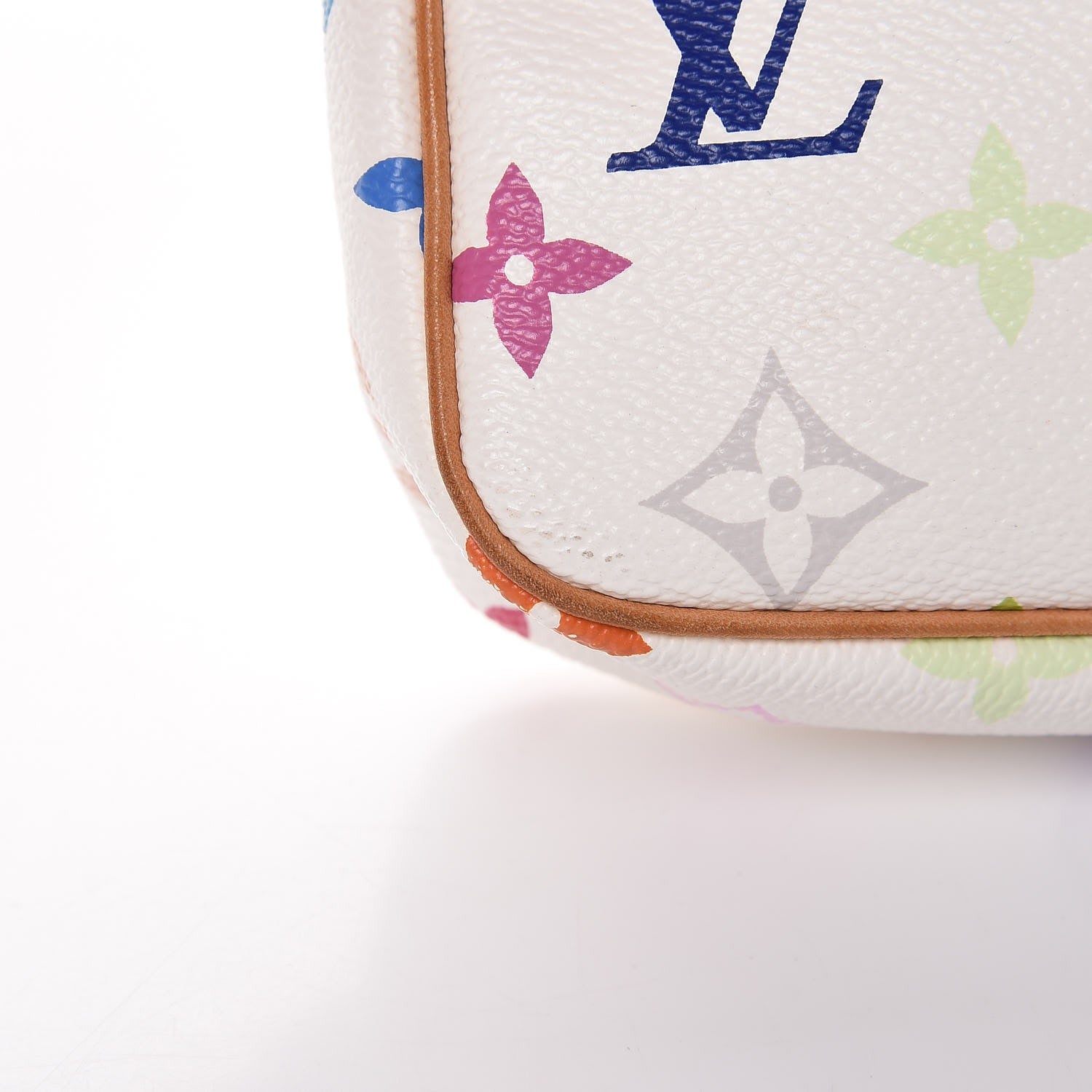 Louis Vuitton Monogram Multicolor Pochette Accessories White 9 of 11