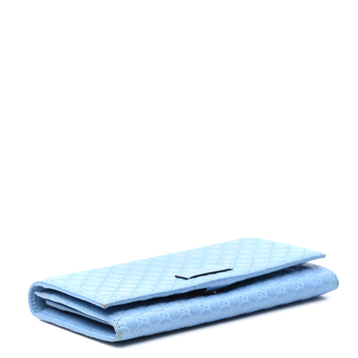 Soft Microguccissima Continental Wallet Mineral Blue