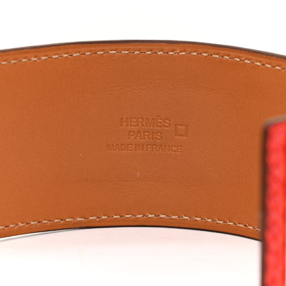 Hermes Matte Alligator Collier De Chien CDC Bracelet S Geranium 5 of 8