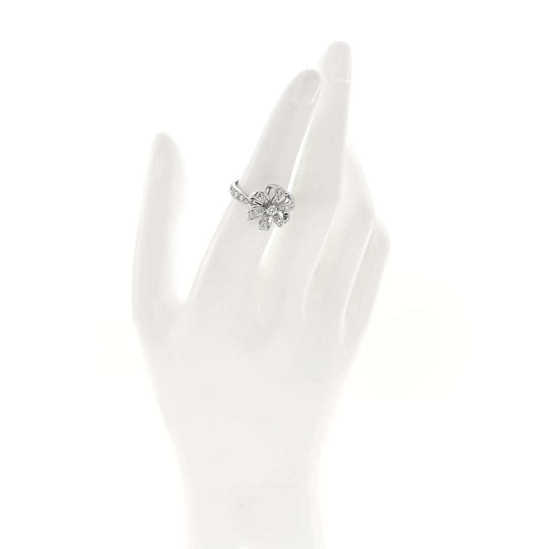 Platinum Diamond Bow Ring 52 6