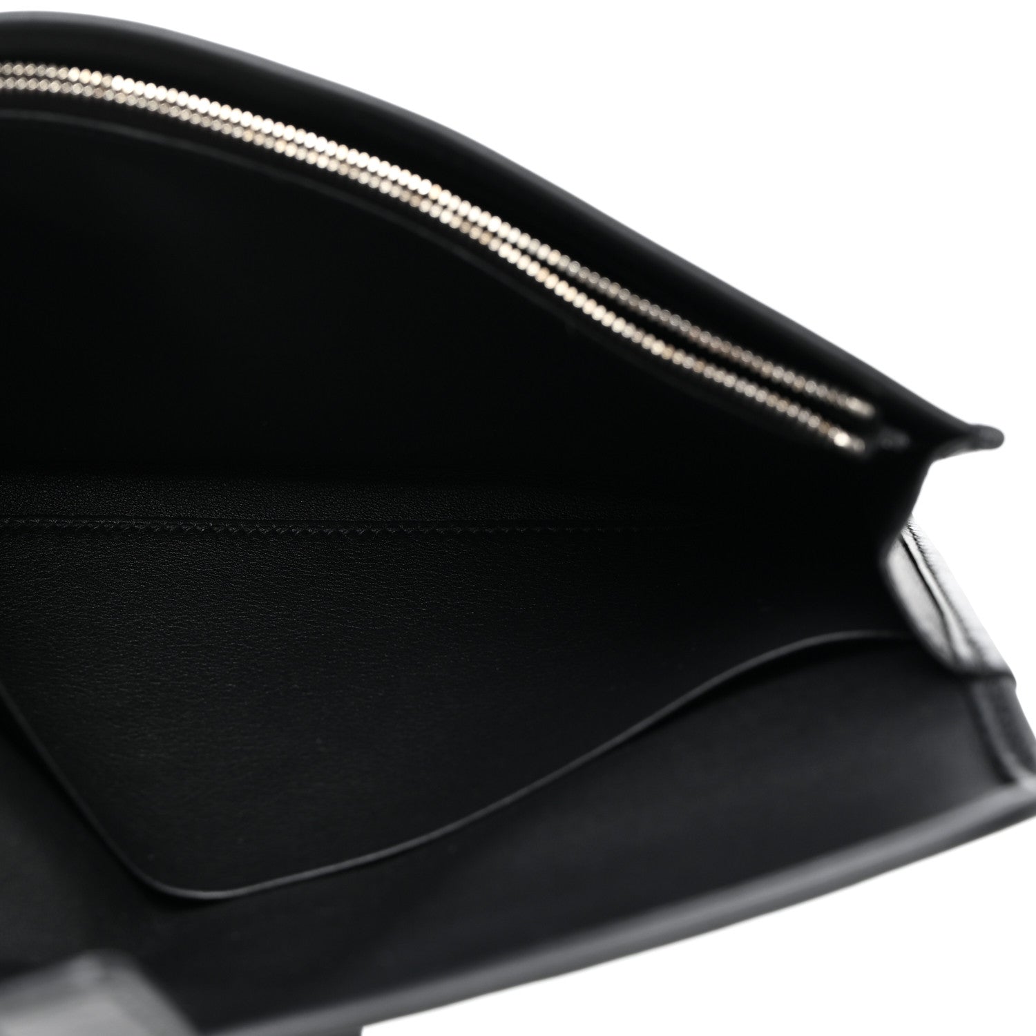 Hermes Swift Shiny Alligator Jige Duo Touch Clutch Black 6 of 9
