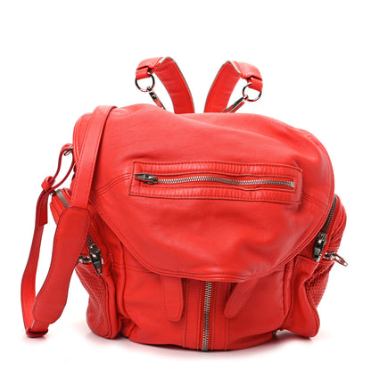 Alexander Wang Lambskin Marti Convertible Backpack Cola Rhodium Hardware 1 of 9