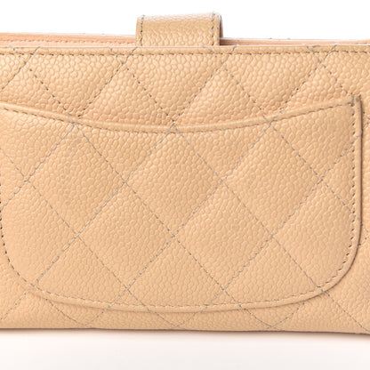 Chanel Caviar Quilted Zipped Pocket Wallet Beige 21 of 21