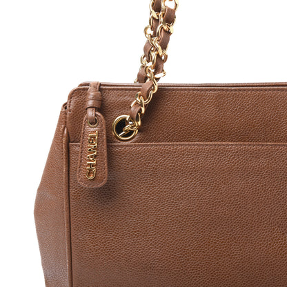 Chanel Caviar CC Shoulder Bag Brown 9 of 9