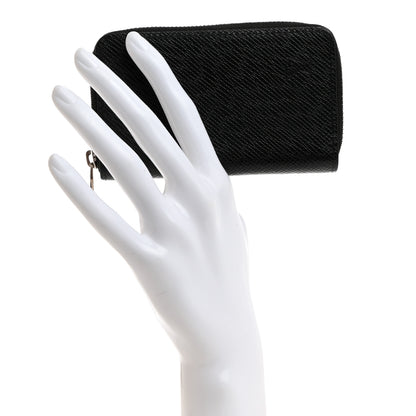 Louis Vuitton Taiga Zippy Coin Purse Vertical Black 2 of 8