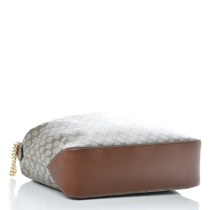 Gucci GG Supreme Monogram Large Linea A Hobo Light Brown 5 of 11
