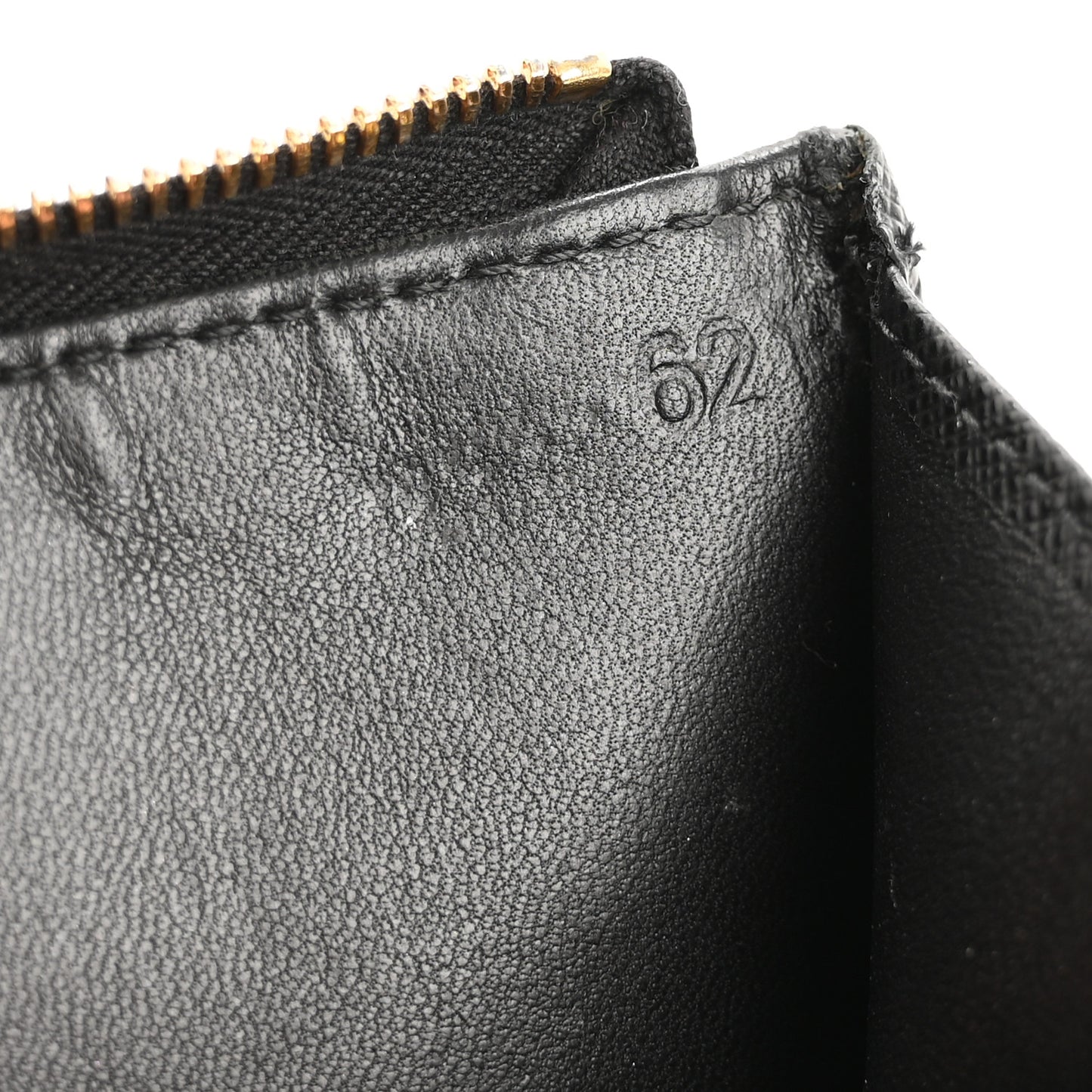 Saffiano Metal Zip Around Key Holder Black