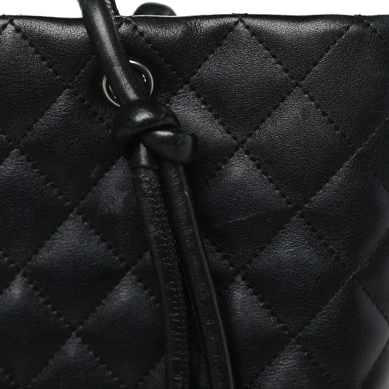 Chanel Calfskin Quilted Medium Cambon Tote Black White 11 of 13