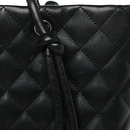 Chanel Calfskin Quilted Medium Cambon Tote Black White 11 of 13