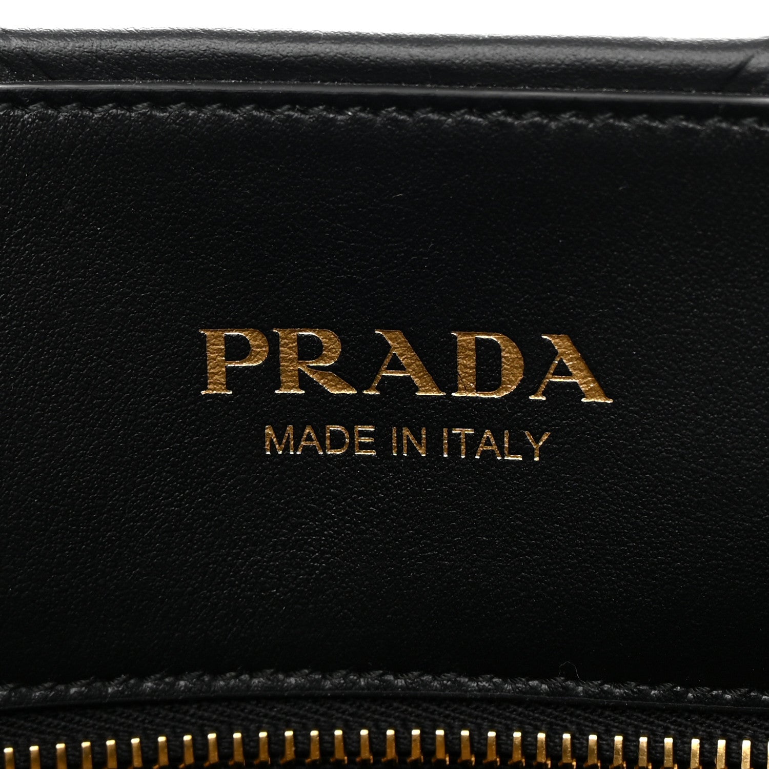 Prada Soft Calfskin Triangolo Symbole Embossed Small Tote Black 5 of 9
