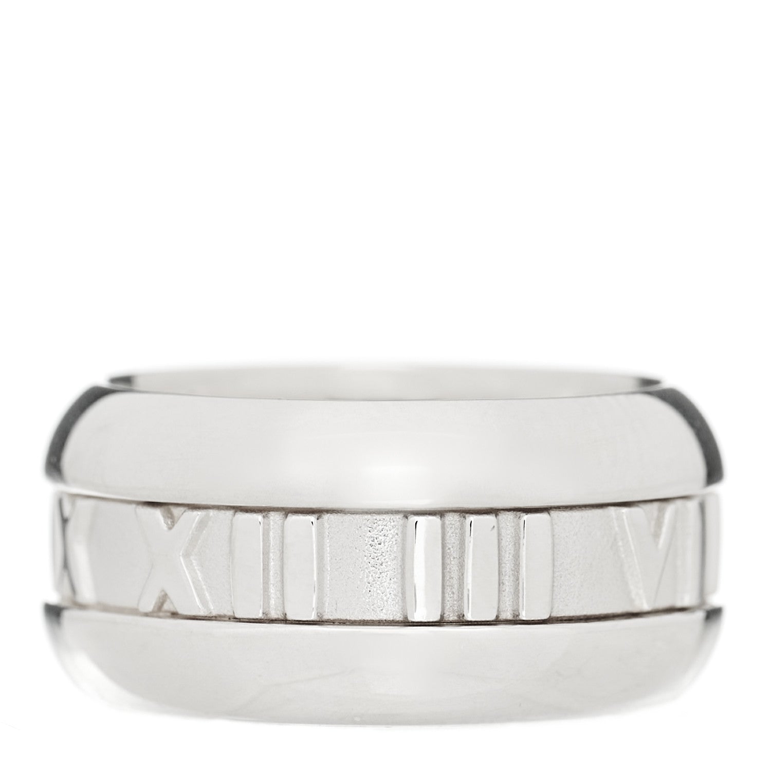 Tiffany Sterling Silver Atlas Band Ring 49 5 1 of 6