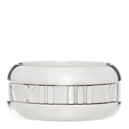 Tiffany Sterling Silver Atlas Band Ring 49 5 1 of 6