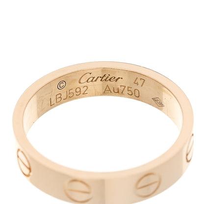 Cartier 18K Yellow Gold 3.5mm LOVE Wedding Band Ring 47 4 5 of 5