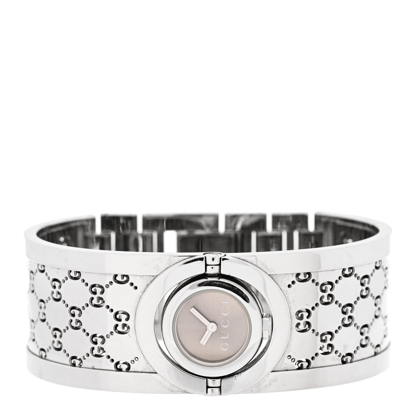 Stainless Steel 23mm Twirl Quartz Watch Brown
