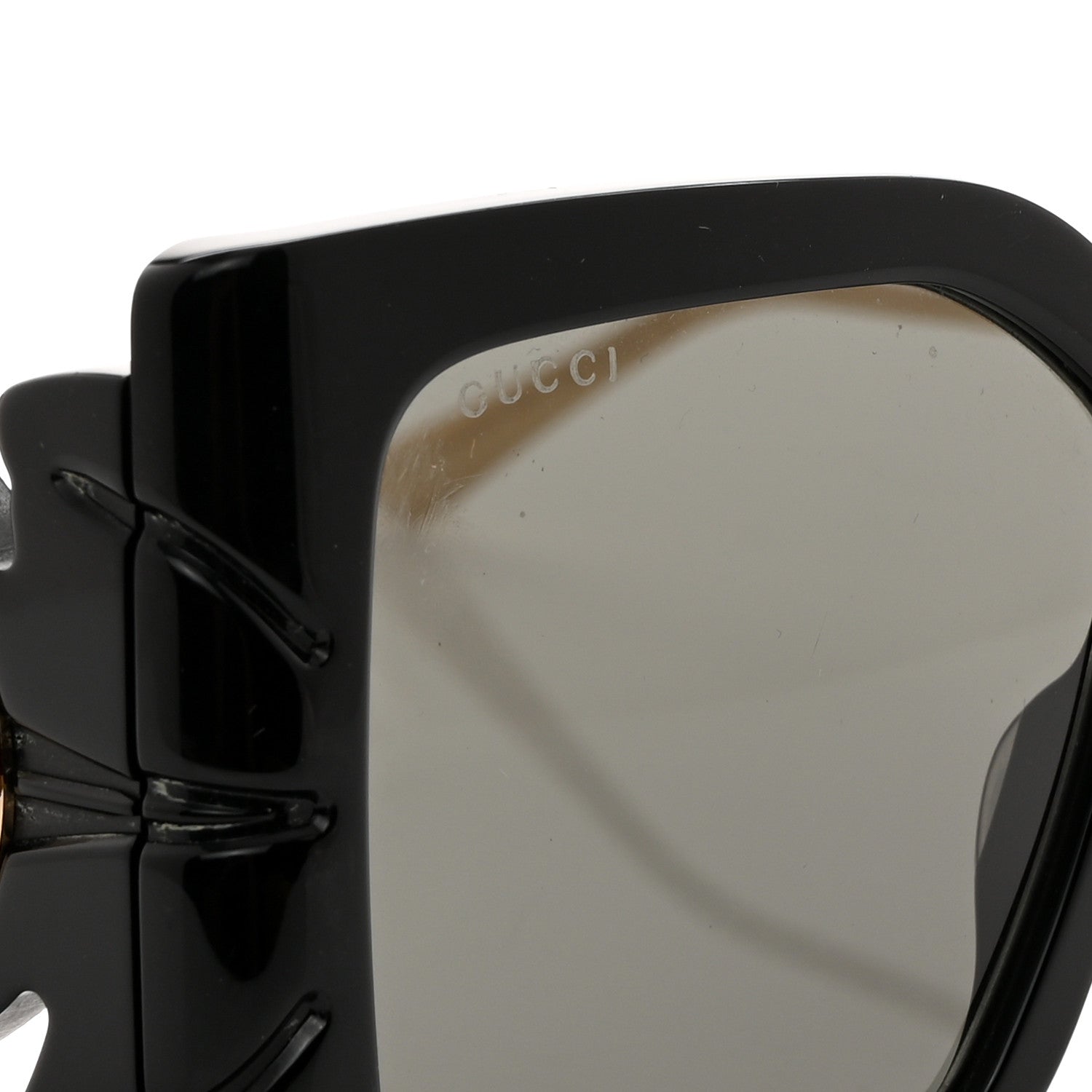 Gucci Acetate Square Frame Wing Sunglasses GG0535S Black 8 of 9
