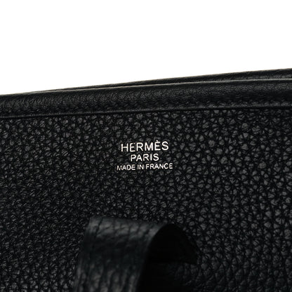 Hermes Taurillon Clemence Evelyne III PM Black 6 of 8
