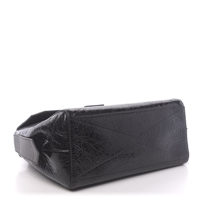 Givenchy Creased Patent Calfskin Medium ID Flap Black 4 of 9