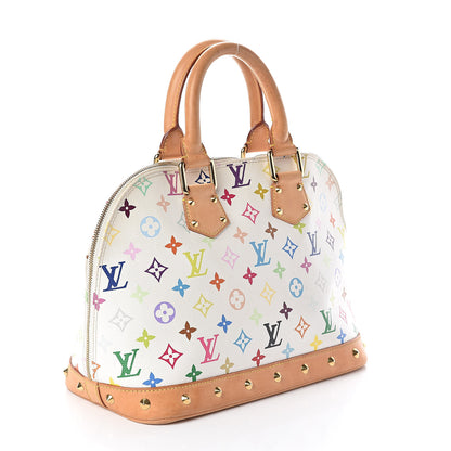 Louis Vuitton Monogram Multicolor Alma White 3 of 10