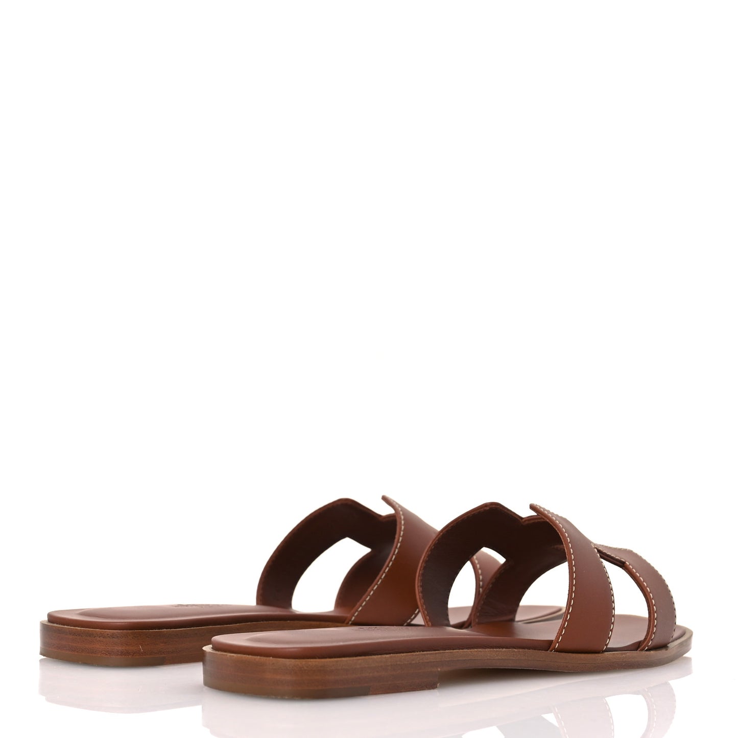 Box Calfskin Oran Sandals 36.5 Gold