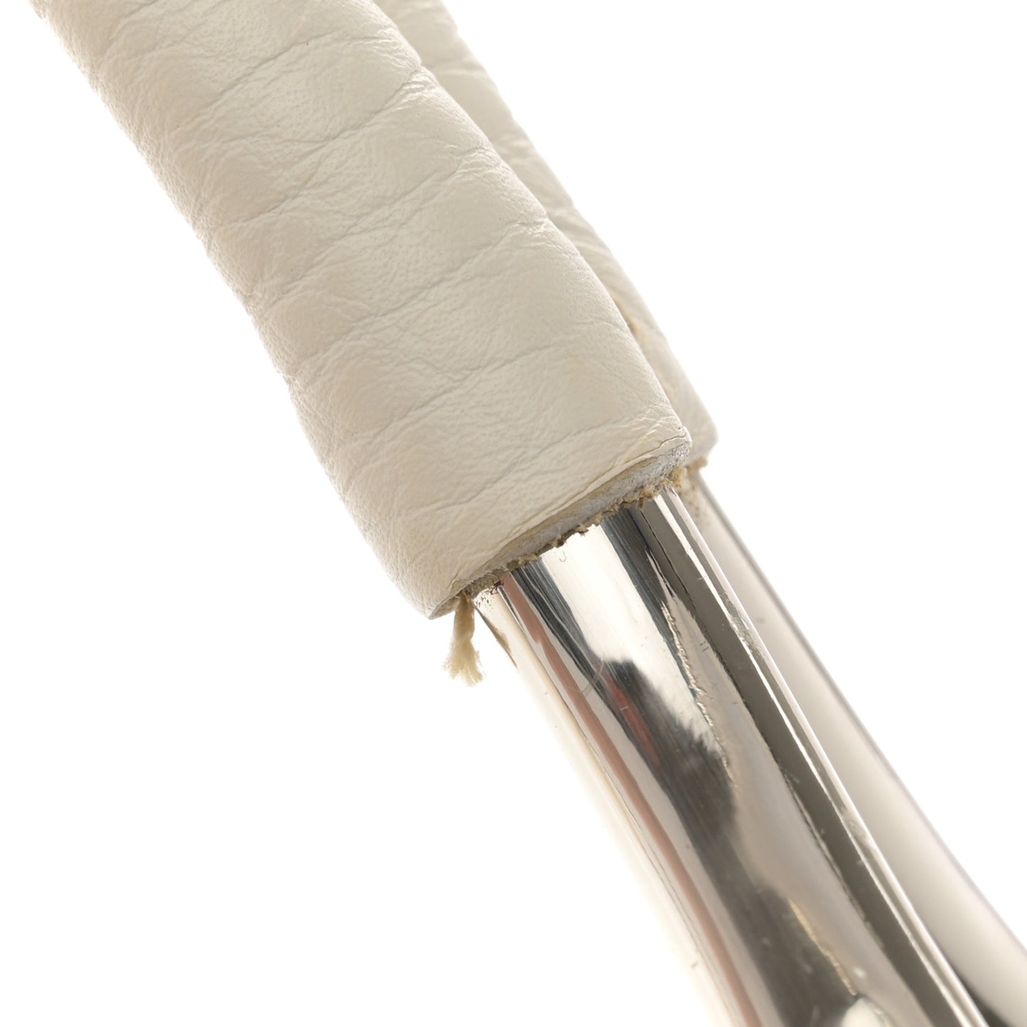 Vitello Daino Swing Flap Shoulder Bag White