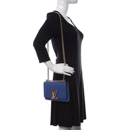 Louis Vuitton Calfskin Chain Louise MM Outremer 2 of 12