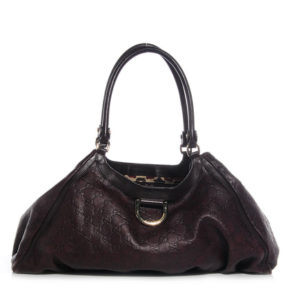Gucci Guccissima D Gold Large Shoulder Bag Brown 1 of 8