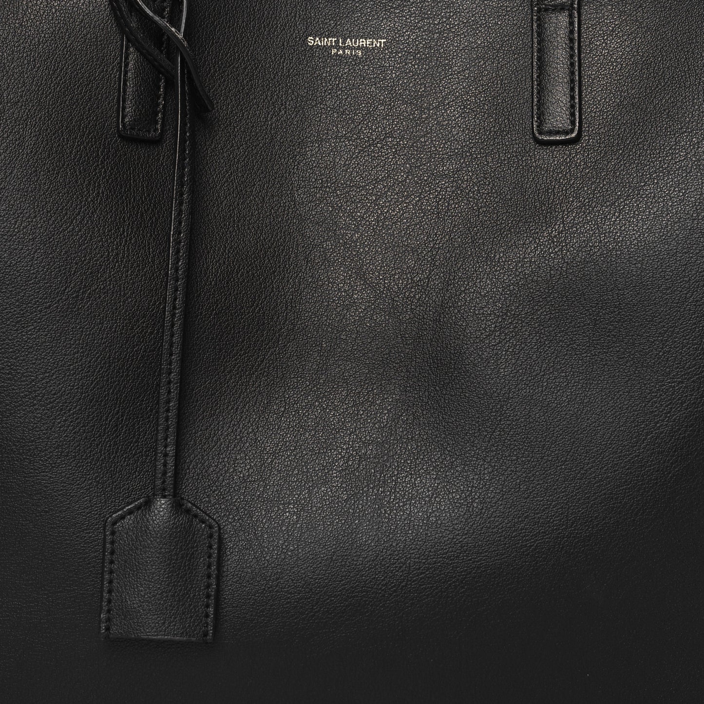 Calfskin Large Shopping Tote Black
