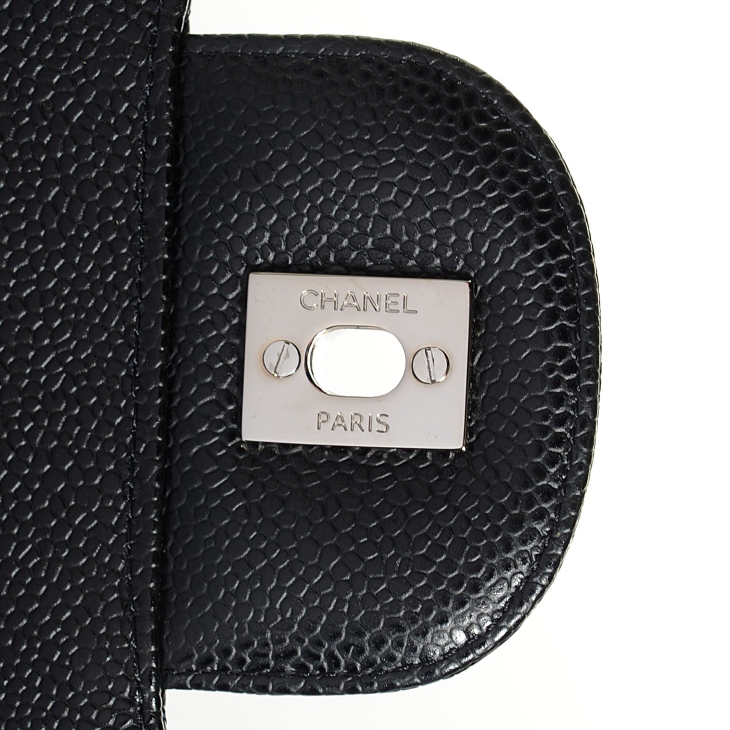 Chanel Caviar Quilted Jumbo Single Flap Black 8 of 9