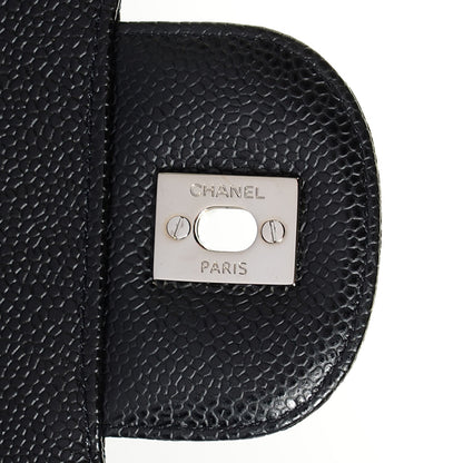 Chanel Caviar Quilted Jumbo Single Flap Black 8 of 9