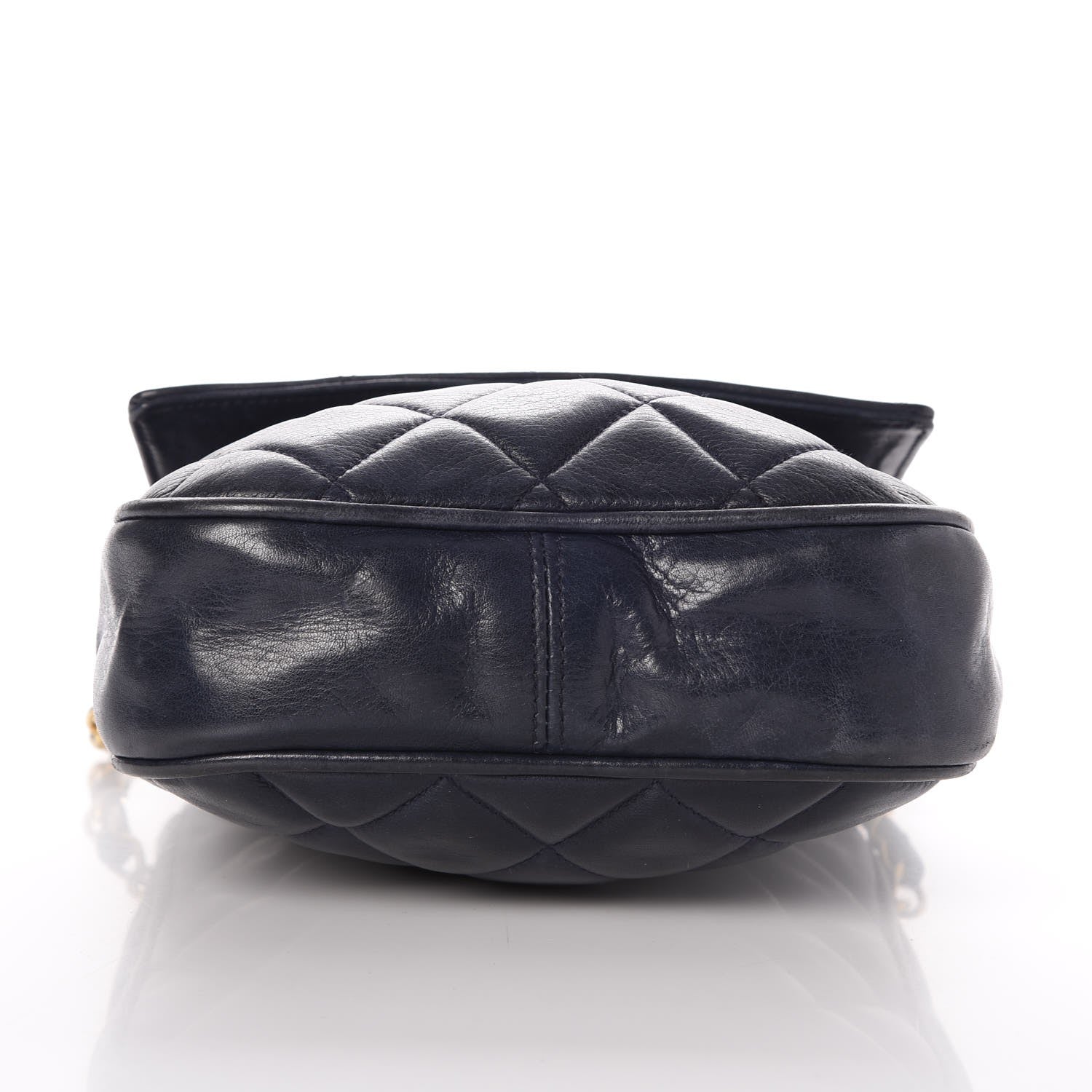 Chanel Lambskin Quilted Mini Flap Navy Blue 11 of 12