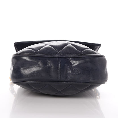 Chanel Lambskin Quilted Mini Flap Navy Blue 11 of 12