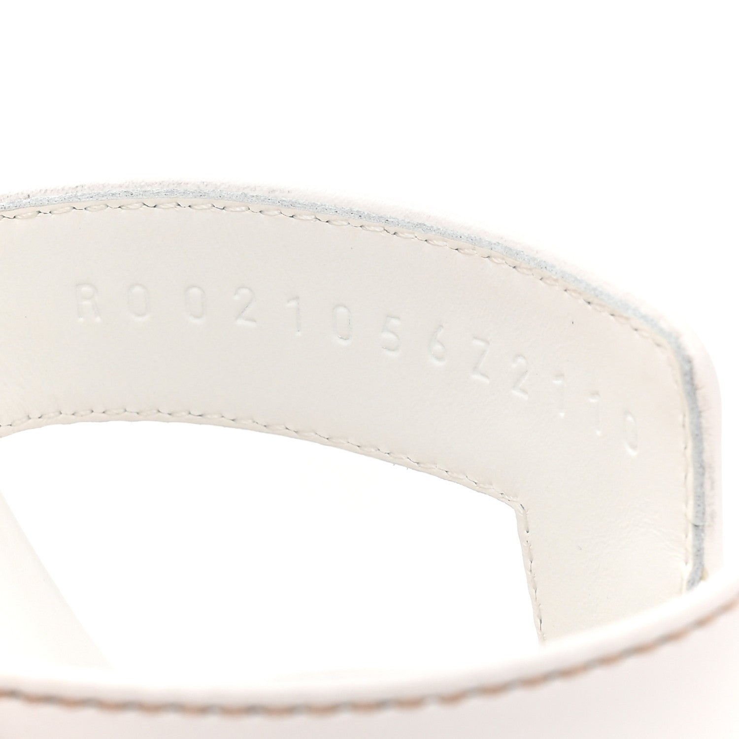 Hermes Box Calfskin Oran Sandals 36.5 White 8 of 9