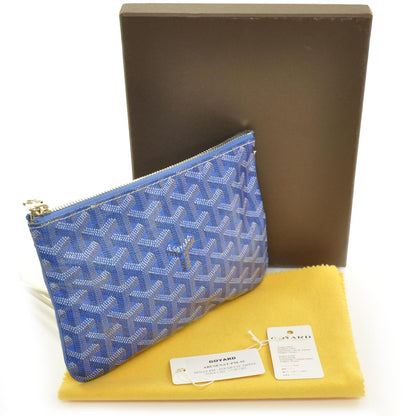 Goyard Goyardine Senat Pochette PM Blue 4 of 6