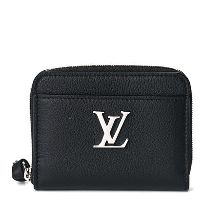 Louis Vuitton Calfskin Lockme Zippy Coin Purse Black 1 of 7