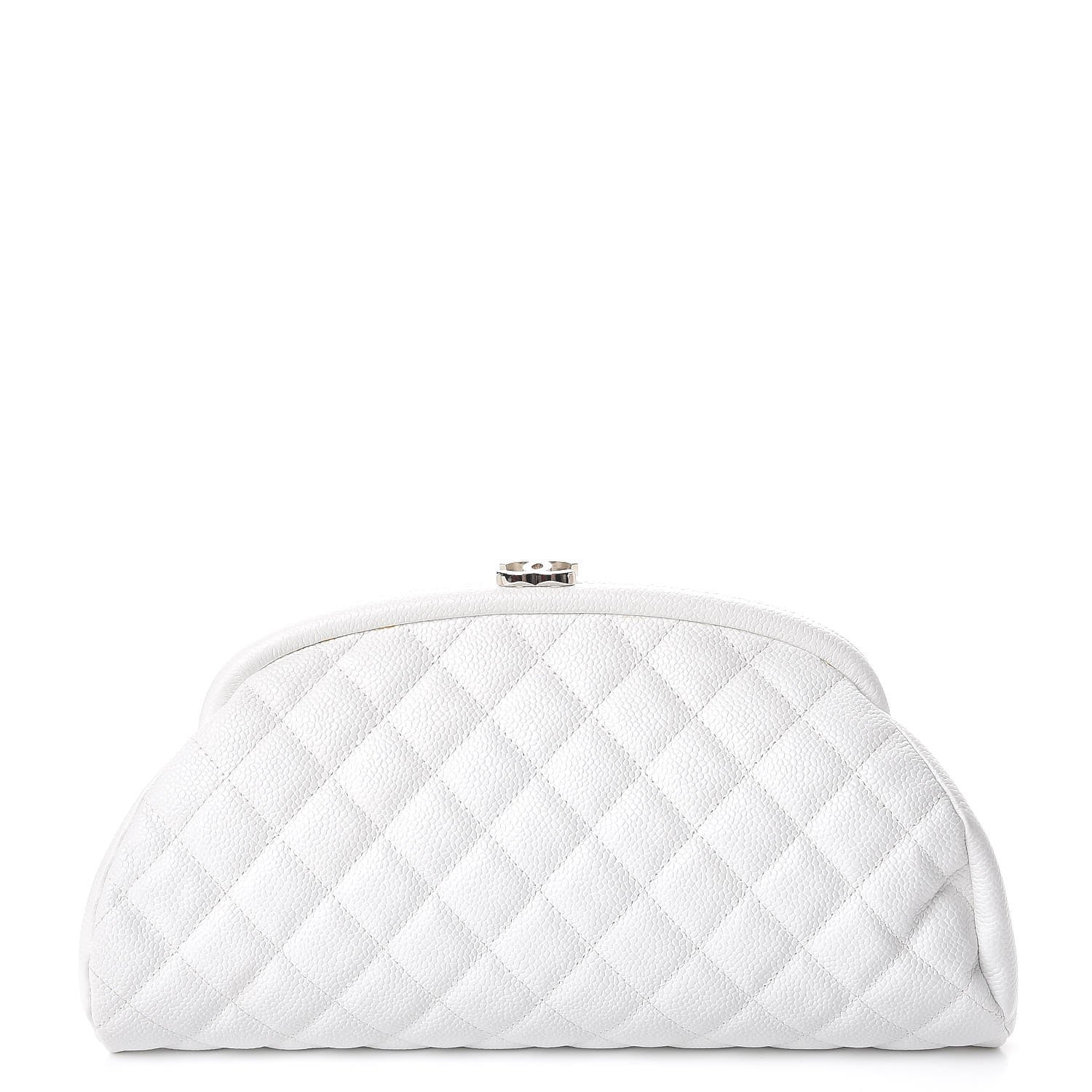 Chanel Caviar Quilted Timeless Clutch White 1 of 14
